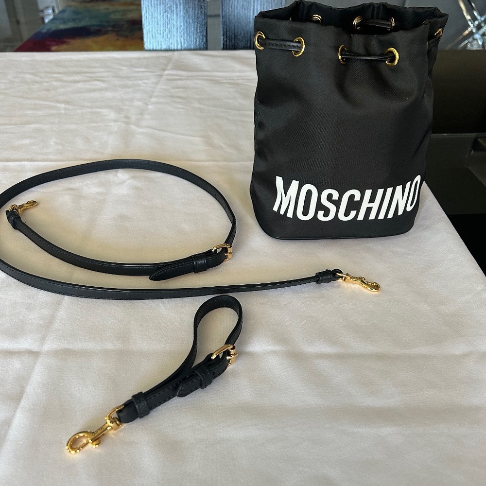 Moschino Couture Black Not A Toy Bucket Bag - image 8